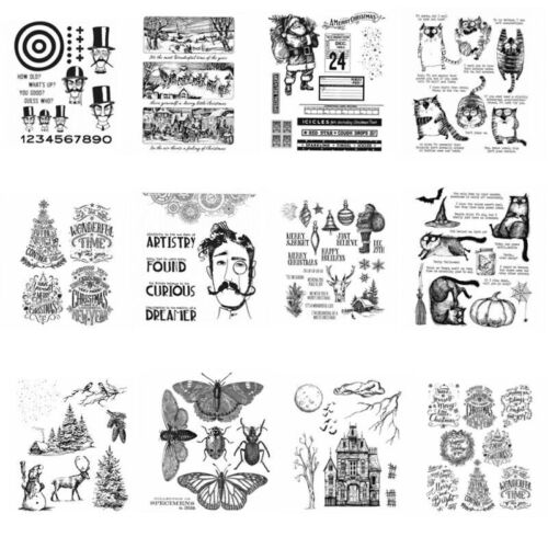 Animals Flowers Clear Rubber Stamps For DIY Scrapbooking Album Craft Card Making - Picture 1 of 56