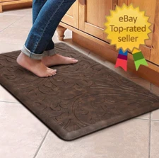 Kitchen Mat Cushioned Anti-Fatigue Floor Mat Waterproof Non-Slip Standing Mat...