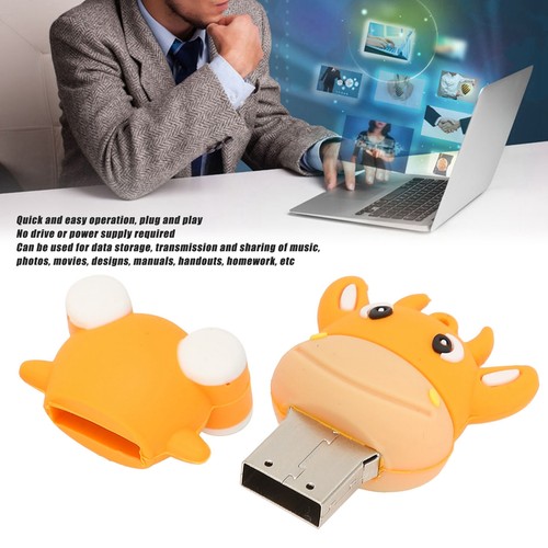 U Disk 3D Cartoon Calf Model Orange USB Storage For 7/8/10/Vista/XP/ TPG - Picture 13 of 34