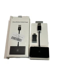 Wireless CarPlay Adapter USB-A and USB-C for iphone 6 or higher Black