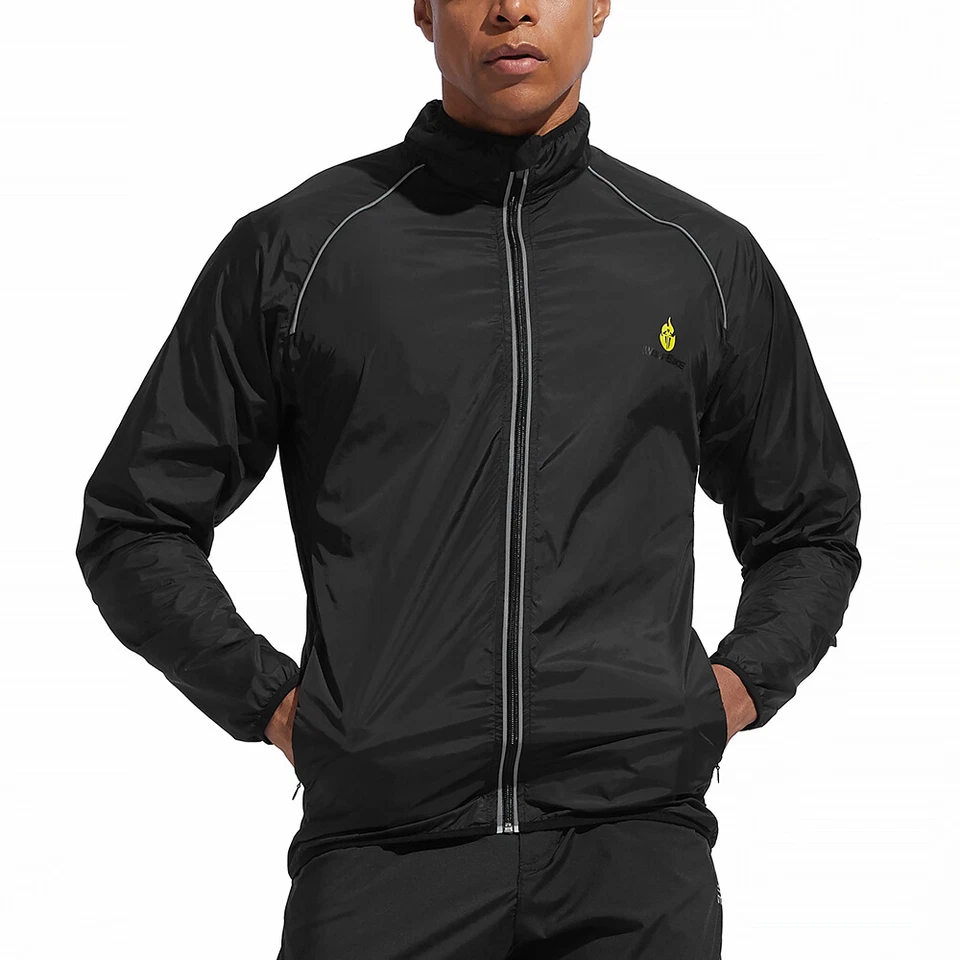 WOSAWE High Visibility Cycling Jacket Reflective Bike Coat Windproof Waterproof - Image 3 of 4