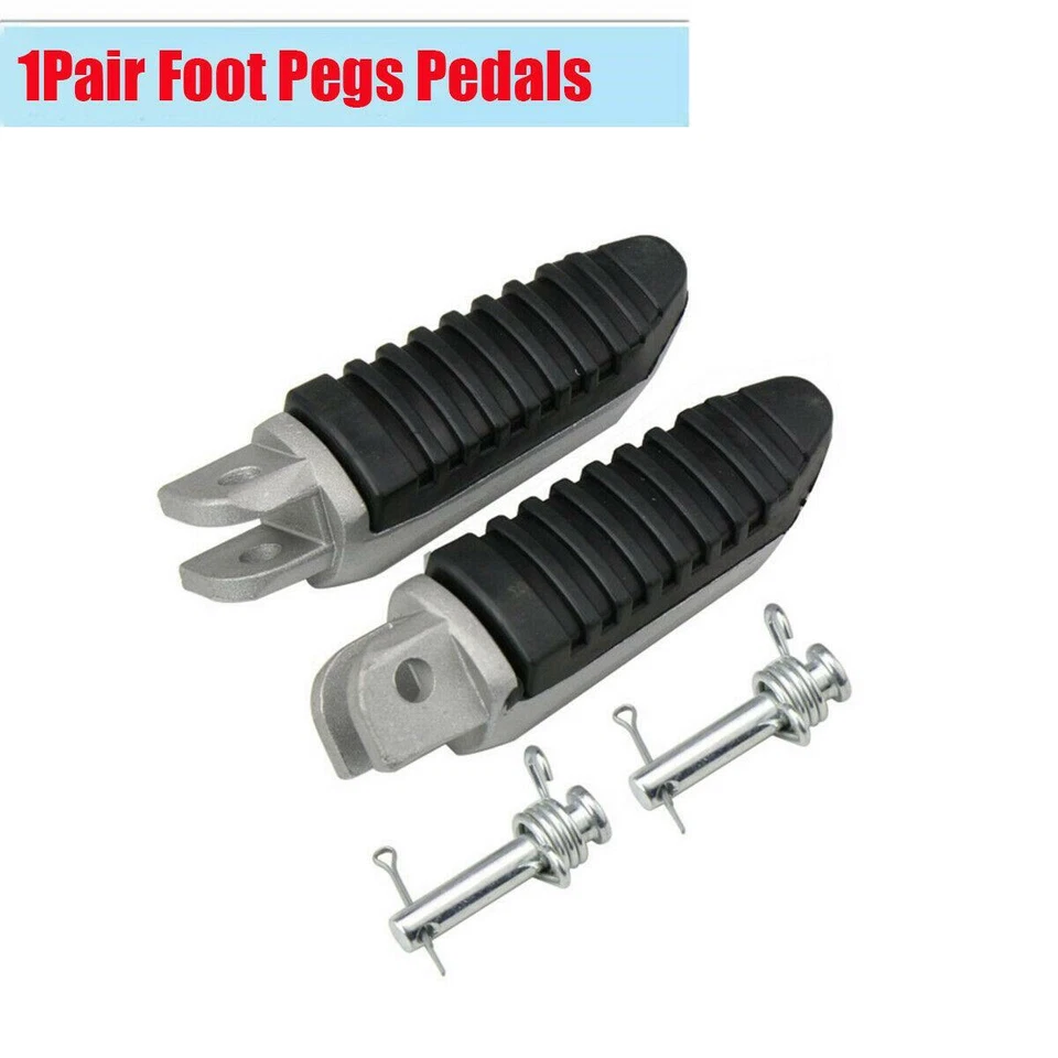 Reposapiés antideslizantes modificados para motocicleta reposapiés de pedal negro aluminio M8 1 par Foto 3 de 4