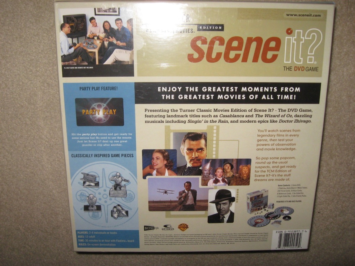 Turner Classic Movies TCM FAN~ Scene It? DVD Board Game New