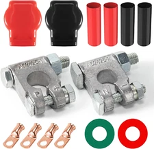 Battery Terminal Connectors, Military Spec Positive Negative Heavy Duty Batte...