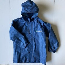 Frogg Toggs Kids Polly Woggs Portable Rain Jacket Size Small blueberry EUC