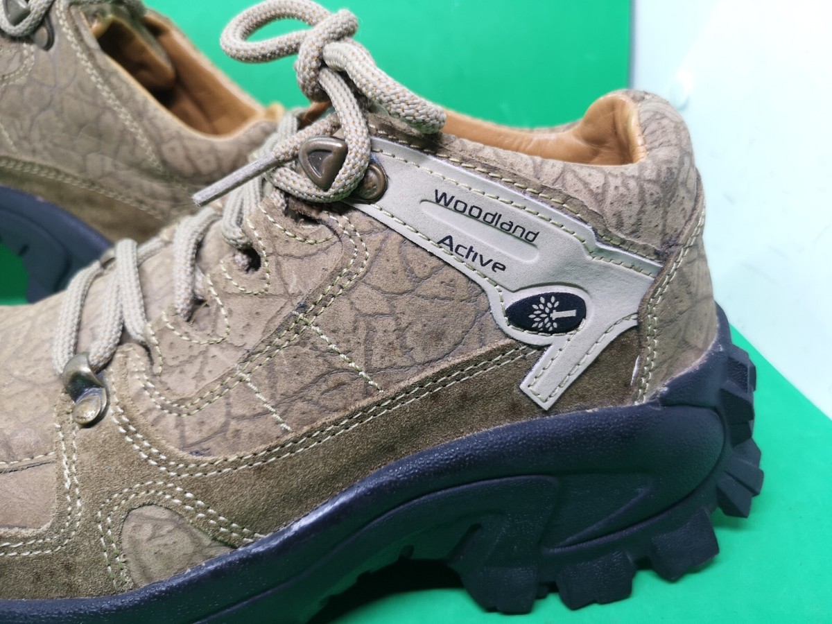 Woodland Active Tracker Forest Olive Hiking Boots Leather  display picture 2
