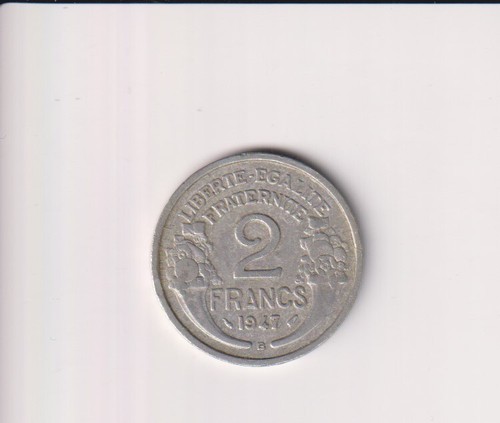 Frankreich, Umlaufmünze 2 Franc 1947 B/ 1947 Ohne Münzkennzeichen - Bild 1 von 4