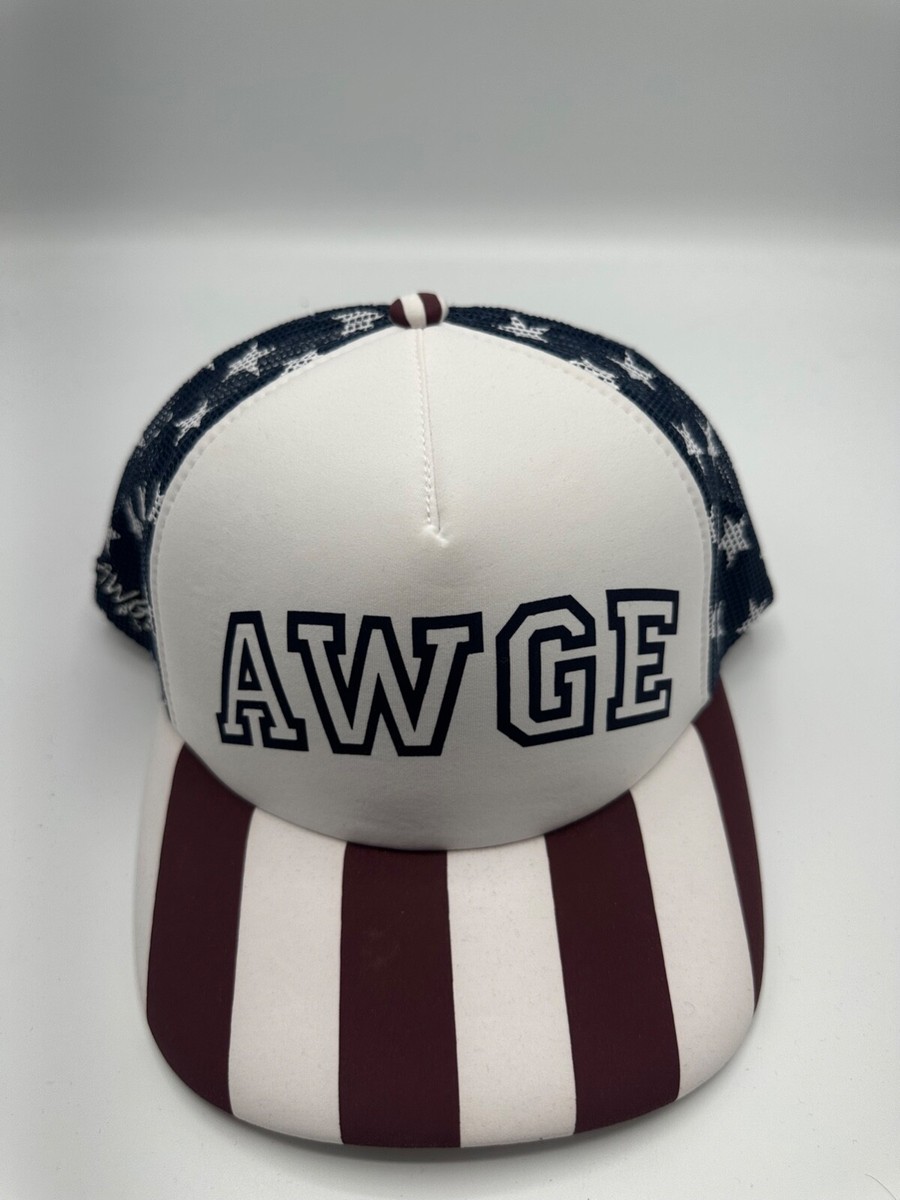 AWGE メッシュキャップ asap rocky Logo mesh キャップ AWGE ASAP Rocky Trucker Hat - Designer Y2K Graphic Foam