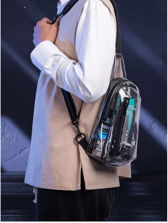 Transparent sales bag men