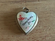 Homefront Sweetheart Locket Gettysburg PA Heart FOB Pendant NO PHOTOS Vintage