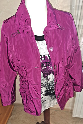 Damen Set: Blazer mit passendem Shirt Gr. 42 Gina Laura pink beere Top Zustand