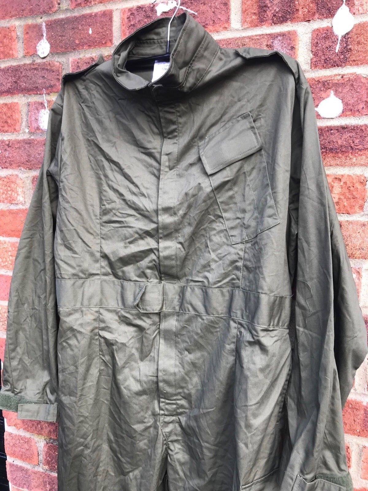 BRITISH ARMY SURPLUS G1 GREEN COTTON COVERALLS,BOILER SUIT,OVERALLS ...