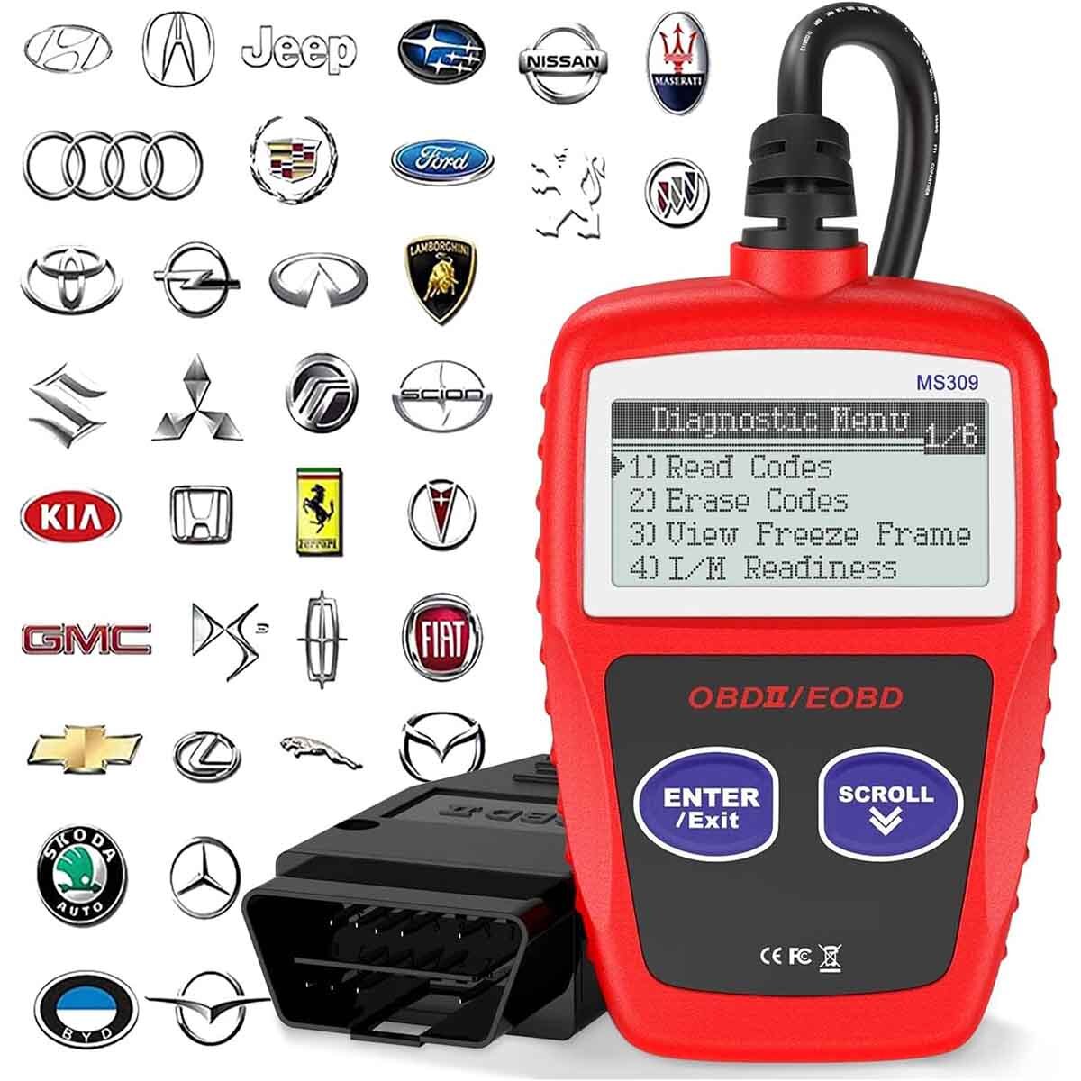 MS309 OBDII OBD2 Universal Car Scanner Fault Code Reader Engine Diagnostic Tool-image
