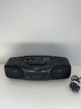 Radio Cassette Boombox Sony CFS-B11 POWER CORD/ANTENEA Radio Works Only No Tape