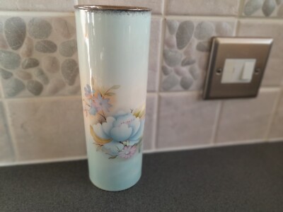 Palissy - Royal Worcester Spode - blaue Zylinder Blumenvase - 8,2'' (21cm) hoch