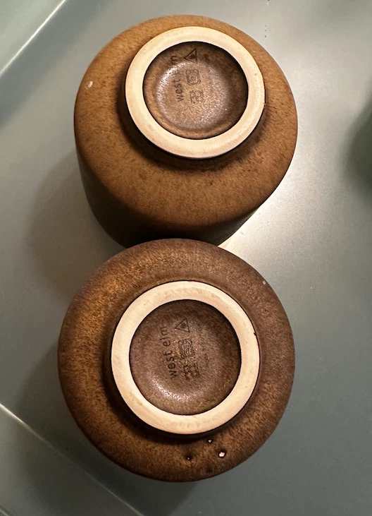 WEST ELM "Kanto" Stoneware Matcha / Coffee Mug set of 2 in Cardamon - Image 2 of 2