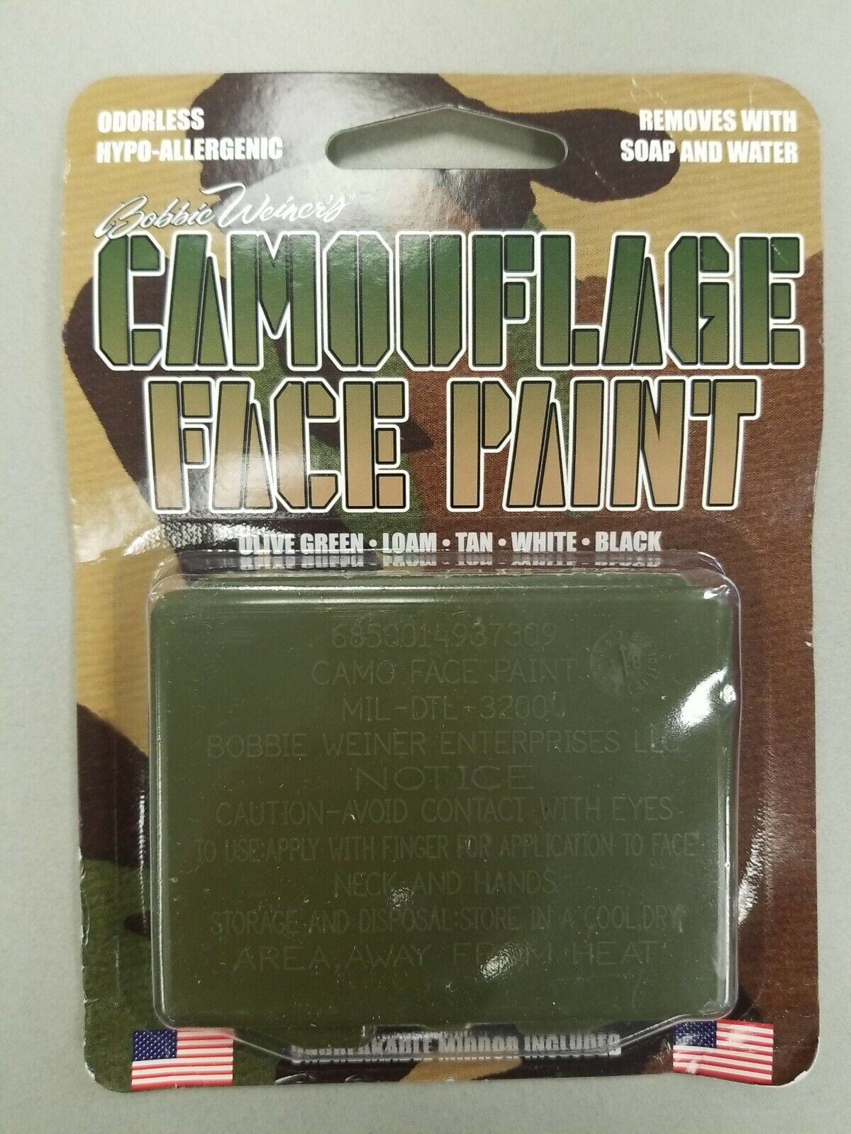 Camouflage Face Paint  Bobbie Weiner's Camo Paint