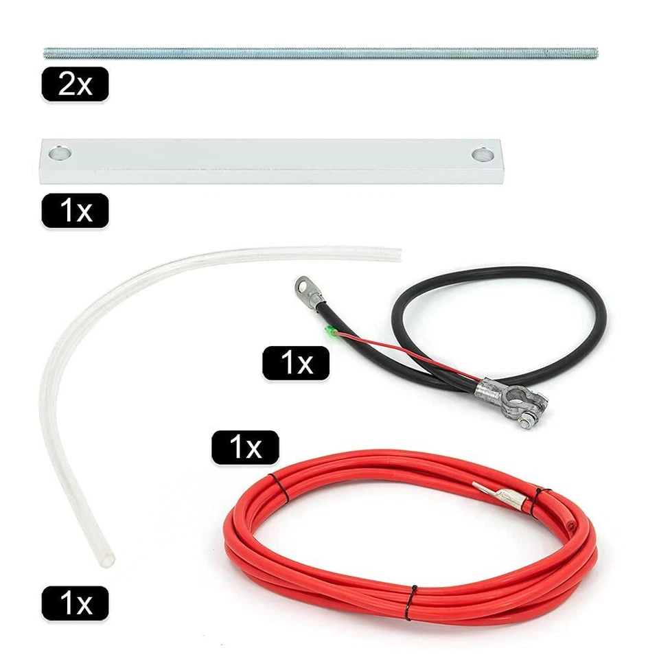 Kit Completo de Reubicación de Caja de Batería de Aluminio Universal Pulido Billet Race PC Foto 4 de 4