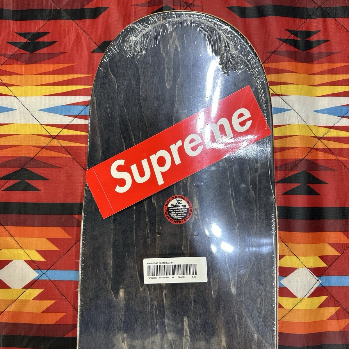 New Supreme Multicolor Balloons Skateboard Deck Black FS20
