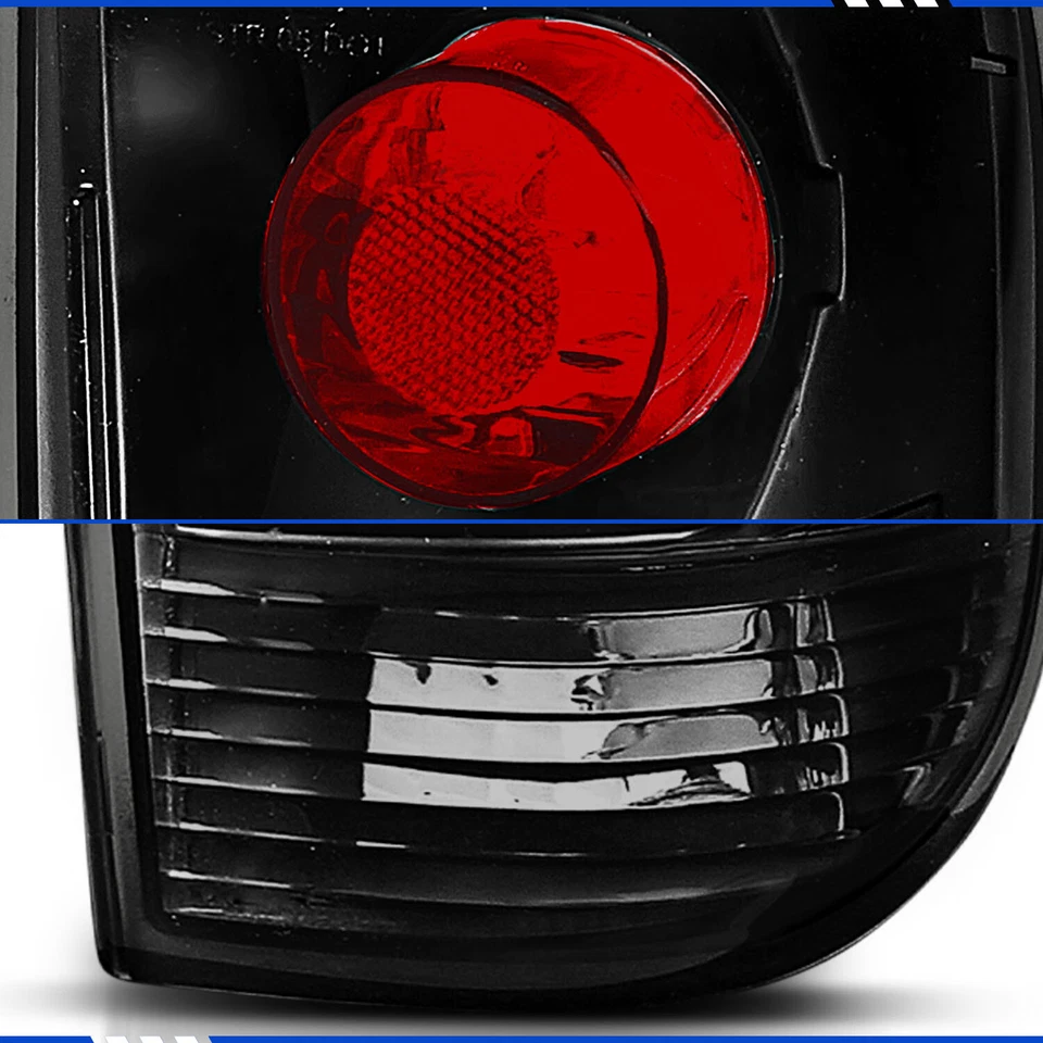 1995-2005 Chevy Blazer GMC Jimmy Bravada Black Smoke Altezza Tail Light Lamp Set - Image 3 of 4