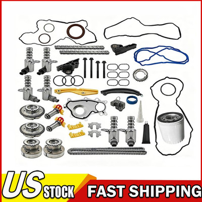 For 2013-2016 Ford F-150 F150 3.5L Ecoboost Complete Timing Kit w/ Solenoids