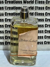 ATELIER ORANGE SANGUINE COLOGNE ABSOLUE - 3.3 OZ/100 ML-VERY ROUGH BOTTLE - RARE