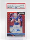 JOSH ALLEN 2018 PANINI PRIZM ROOKIE RED WAVE BILLS RC AUTO /199 PSA 10 Q1228