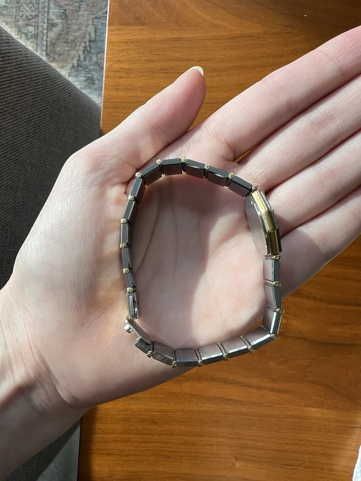 Vintage 18k Gold &Tungsten Baume & Mercier - Avant Garde Ladies Wristwatch - Image 4 of 4