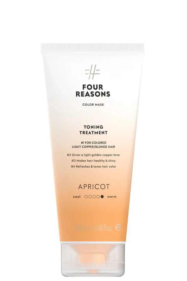 Four Reasons Color Mask Toning Treatment Apricot . Vegan . Brand new . RRP £17.