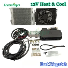 12V Cool&Heat Electric Universal Underdash Air Conditioner DC Auto Car A/C Kit