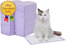 Cat Pee Pads 100 Count Universal Fit for Litter Box Odor Control with Fresh S