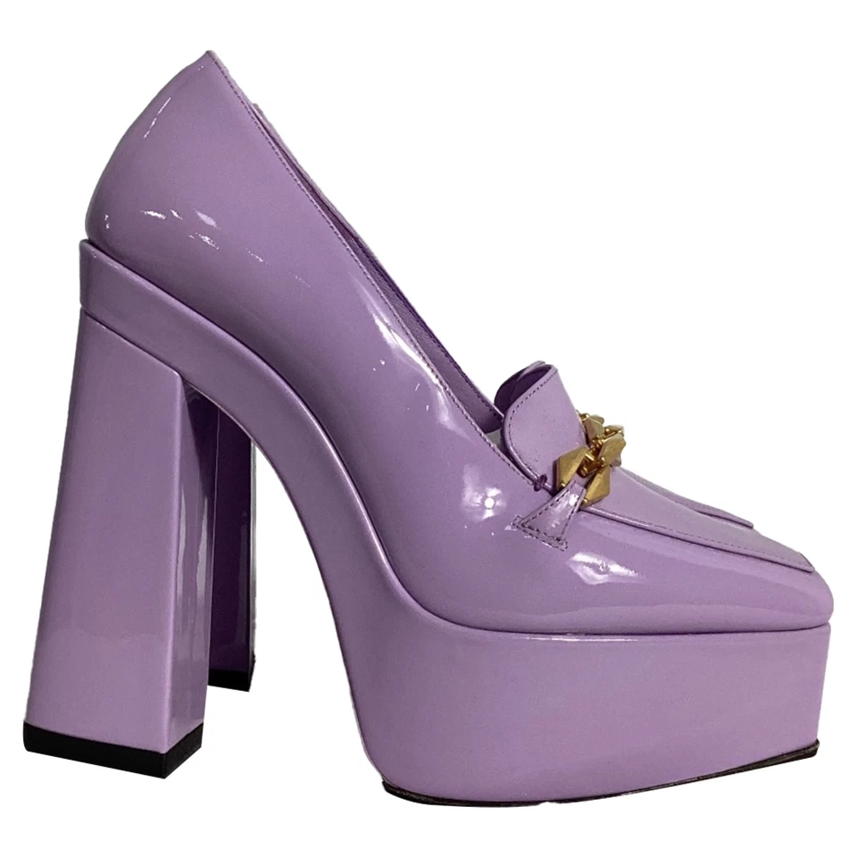 Jimmy Choo Diamond Tilda Platform Pumps In Leather Women Purple Size 35