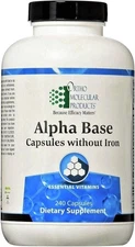 Alpha Base WITHOUT Iron 240 Capsules