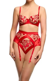Dita Von Teese Rosabelle Sheer G-String Panty Flame Size L