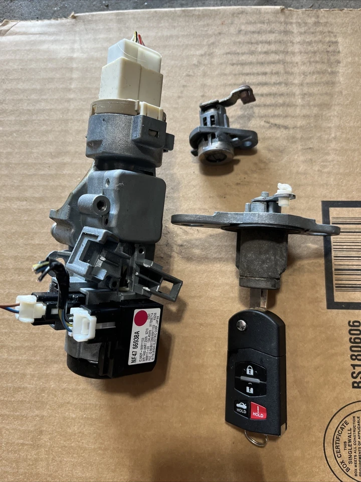 2010 MAZDA MIATA MX5 NC IGNITION DOOR TRUNK CONSOLE KEY LOCK SET - Image 2 of 3