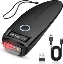 Mini Bluetooth Barcode Scanner, Wireless 2D QR With OLED Digital Display