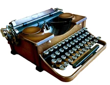 c. 1933 Royal "P" GullWing Typewriter Black Keys Pica Class Font 10CP! New ink!!