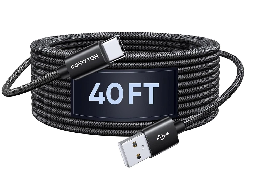 Long 40 Foot USB Type C Cable - Smart Chip Technology - Image 3 of 4