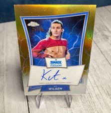 Kit Wilson Auto On Card /50 Topps Chrome 2025 Gold Refractor WWE Pretty Deadly