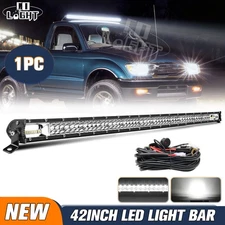 For Toyota Tacoma 1995-00 01 02 03 04 Roof 42inch LED Light Bar Wire Combo 44"