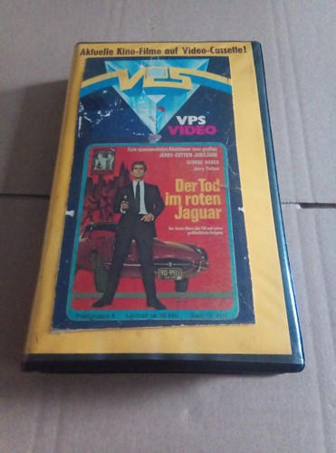 VHS Kassette - Der Tod im roten Jaguar - VPS Video - Kult Klassiker RAR!