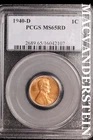 1940-D Lincoln Wheat Cent-PCGS MS 65 Red Choice Gem BU No Reserve #SLK990