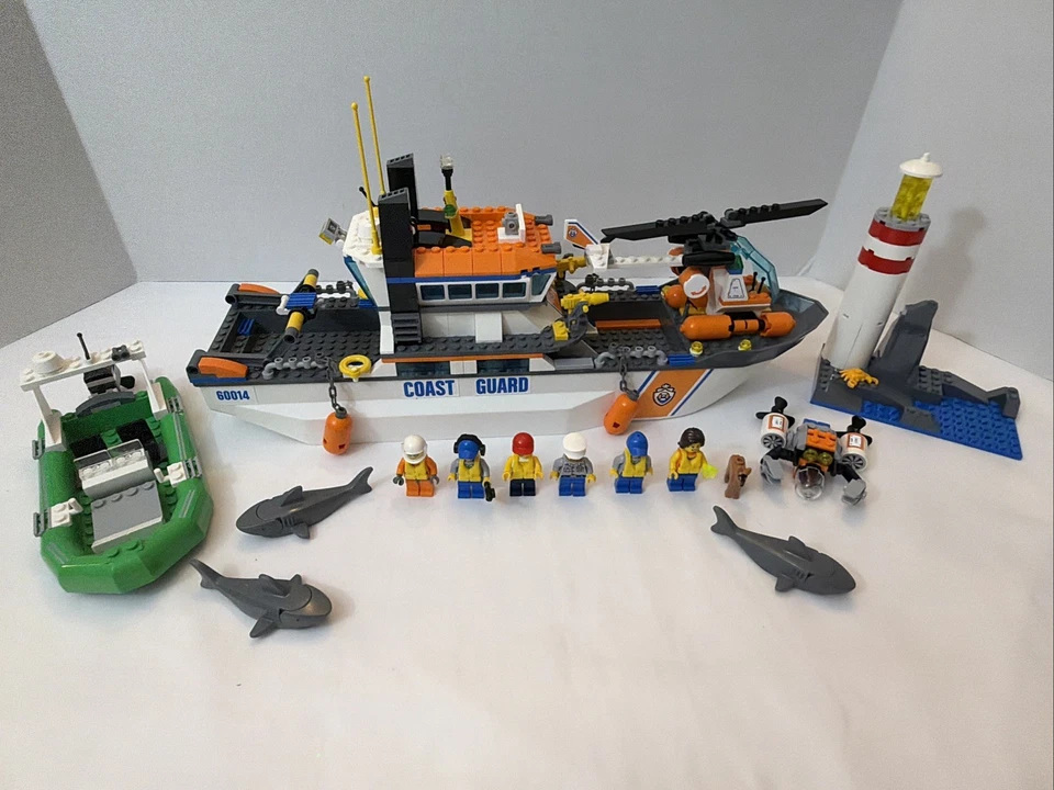 LEGO City Coast Guard Set #60014 Patrulla Costera - 100% Completo Sin Manuales Foto 2 de 4