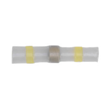 Image of Sealey Heat Shrink Butt Connector Solder Terminal 12-10 AWG, Yellow - Pack of 25