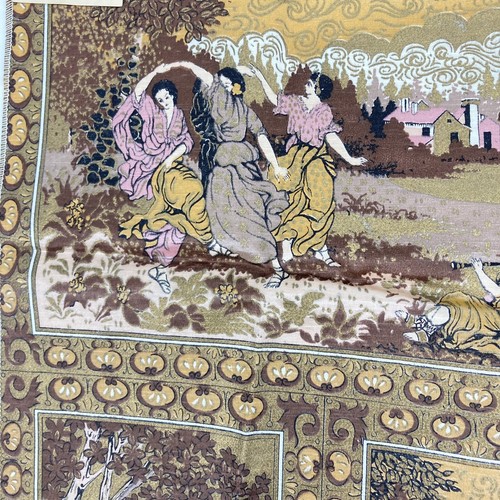 2 Pezzi Vintage Tessuto Resti Asiatico Metallizzato Oro Mosaico Cuscino Tappezzeria Donna - Foto 9 di 12