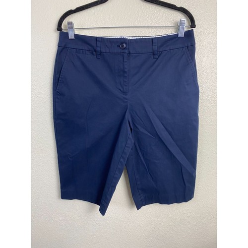 Talbot Bermuda Perfect Shorts 13" Womens size 8 Blue Vacation Capsule Classic