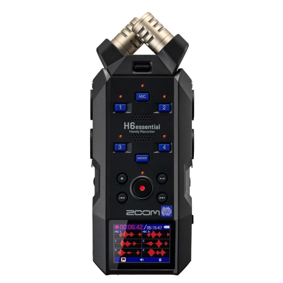 Zoom H6essential mit 32-Bit Float und 6-Spur tragbarem Recorder
