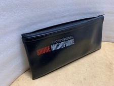 SHURE PROFESSIONAL VINYL ZIPPERED MIC POUCH/SM56/SM57/SM58- VINTAGE MAKE OFFER 