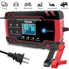 Smart Charger 12V/8A 24V/4A w/Temperature Compensation for Marine Boat Batteries