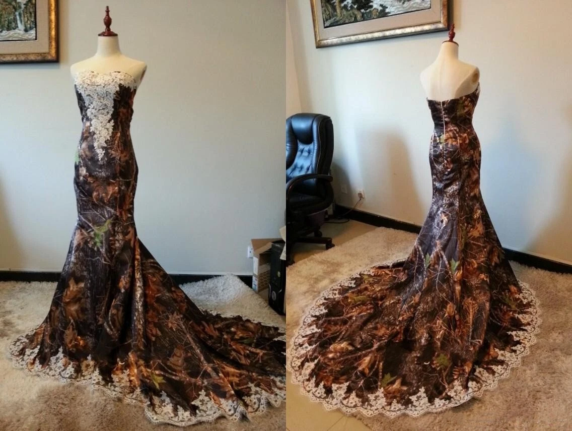 camo prom dresses